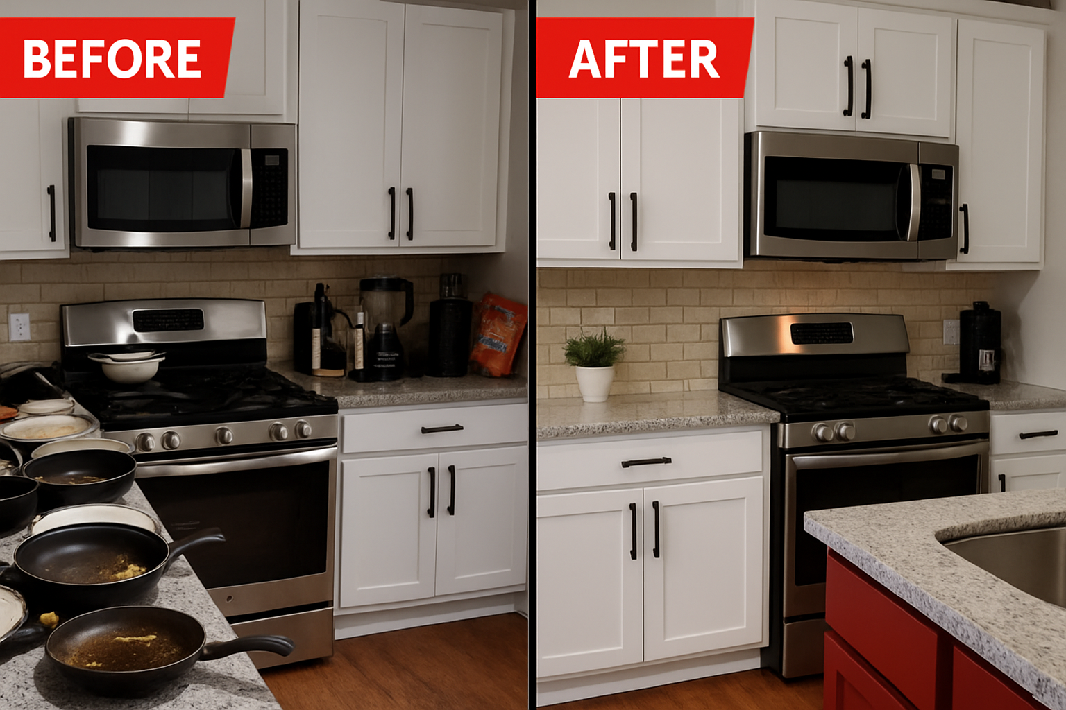 Kitchen Before and After